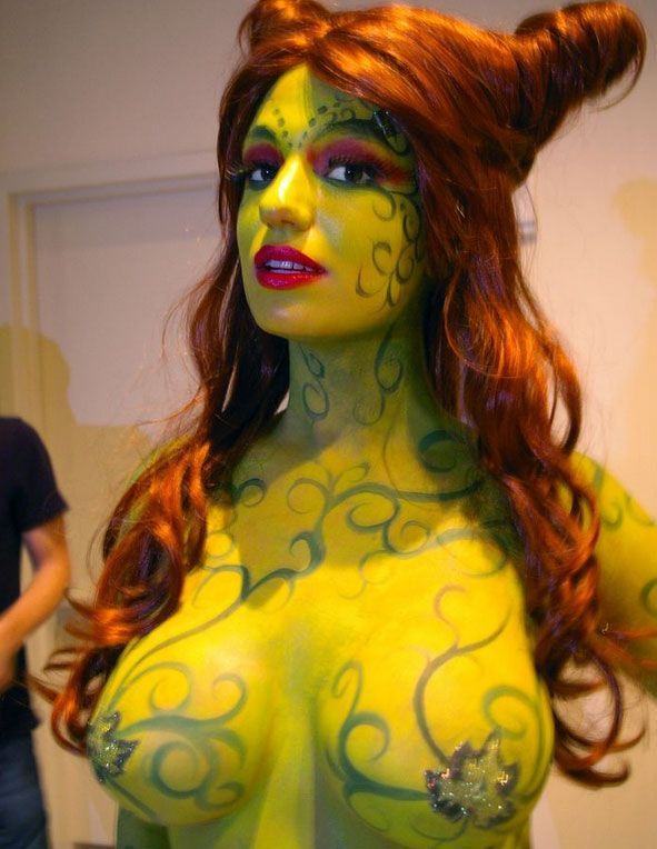 Britney: Painted in Public. Dragon*Con. Atlanta. 2011. Marriott Marquis: Atrium Level North Alcove. Body Painting Art by Dewayne Flowers!