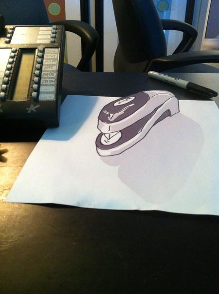 Cell-shaded illusion