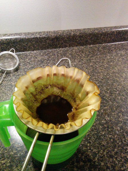Mostly done.  Just the real sludgy stuff left, just a bit longer.